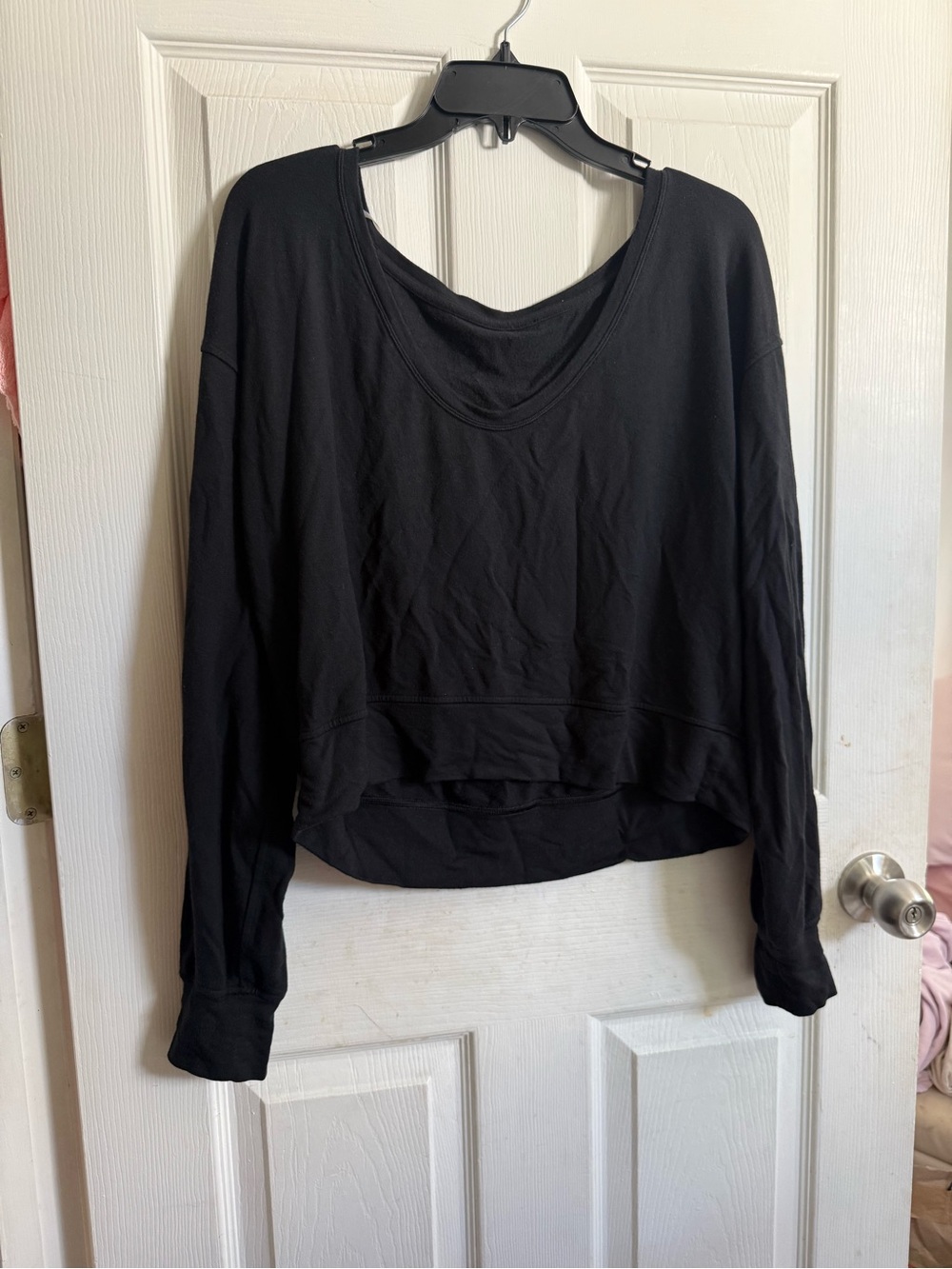 lululemon athletica be calm Black Off-the-Shoulder pullover